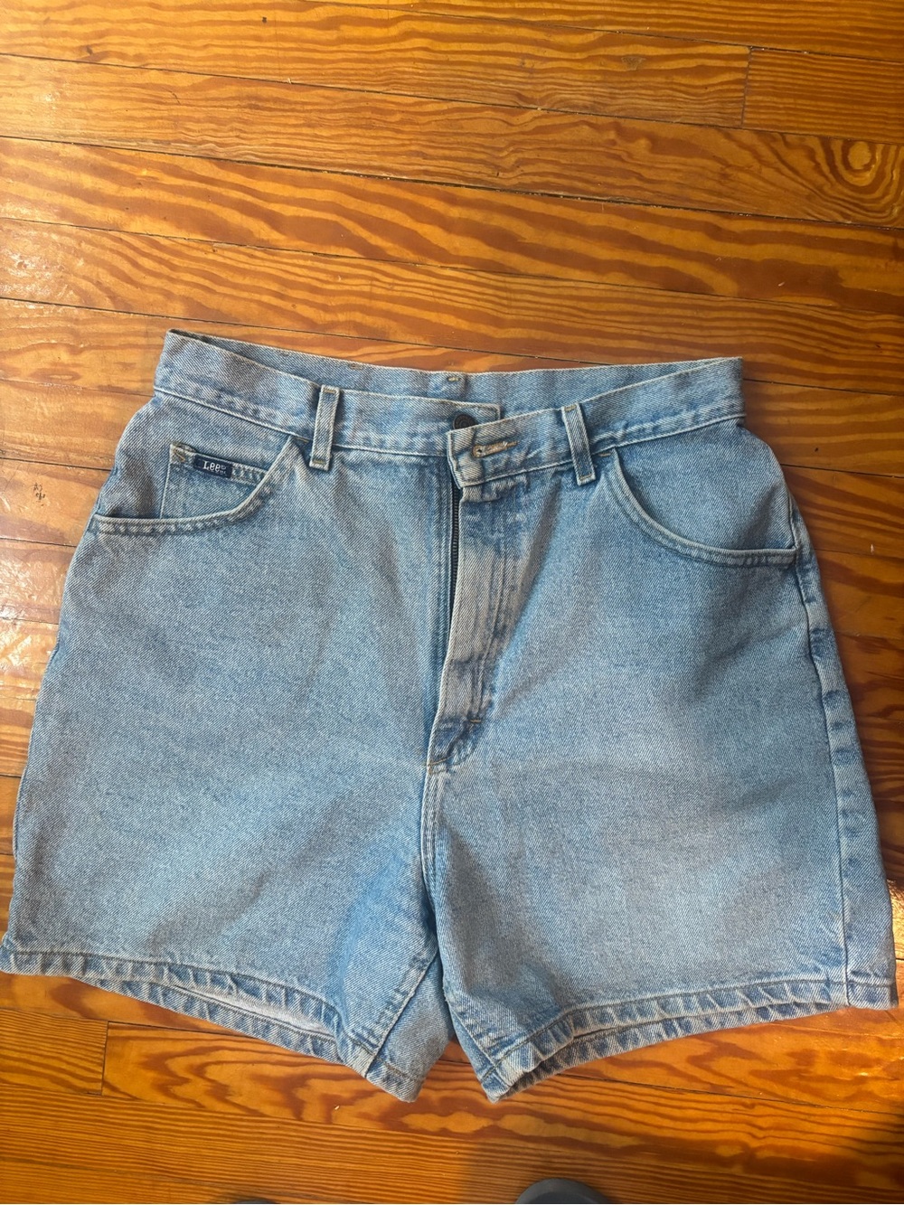 Vintage Lee Light Blue Denim Jean Shorts